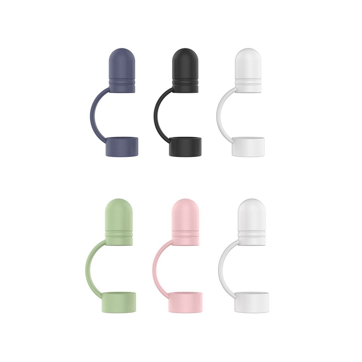 3Pcs Replacement Pen Cap Soft Protective Sleeve Accessories for Apple Pencil Silicone Holder Nib Protective Case, B
