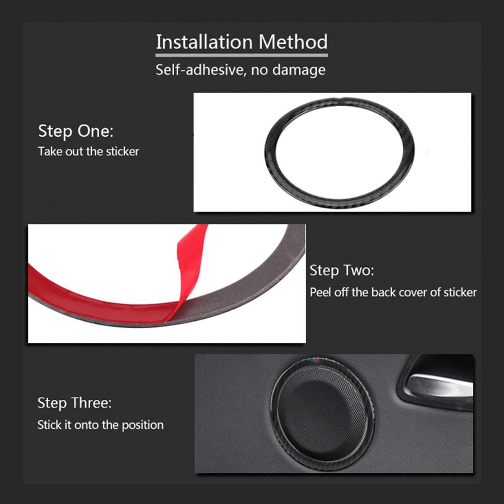 Carbon Fiber Audio Speaker Door Loudspeaker Cover Trim