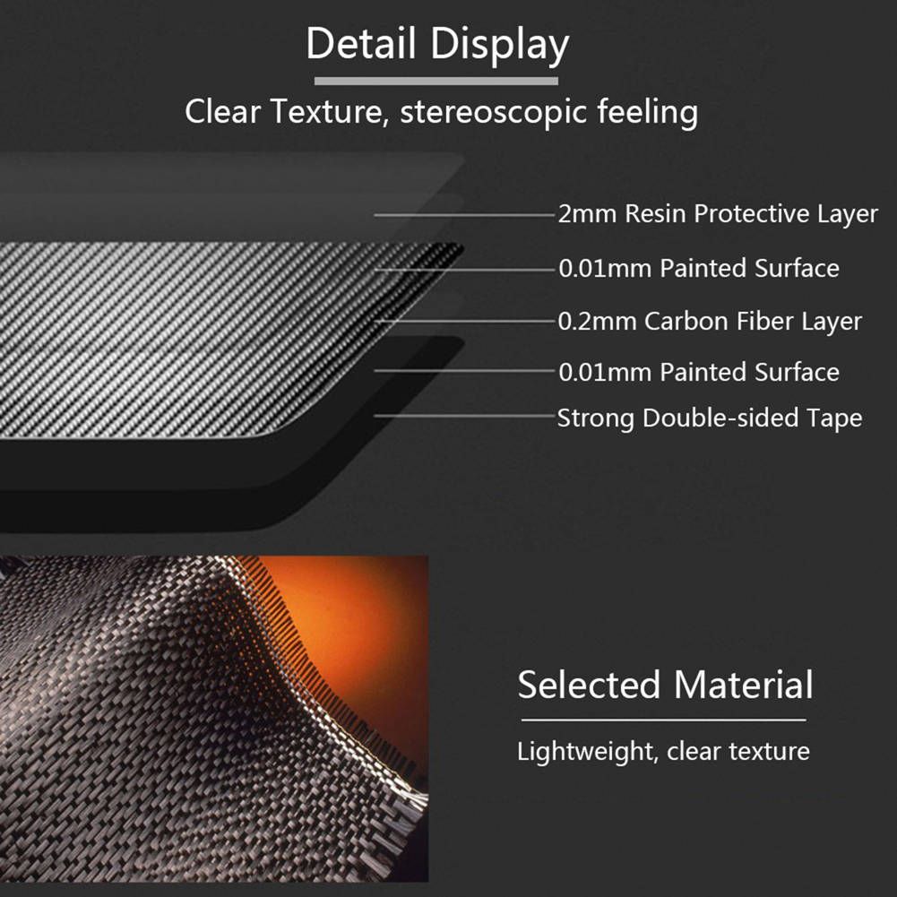 Carbon Fiber Audio Speaker Door Loudspeaker Cover Trim