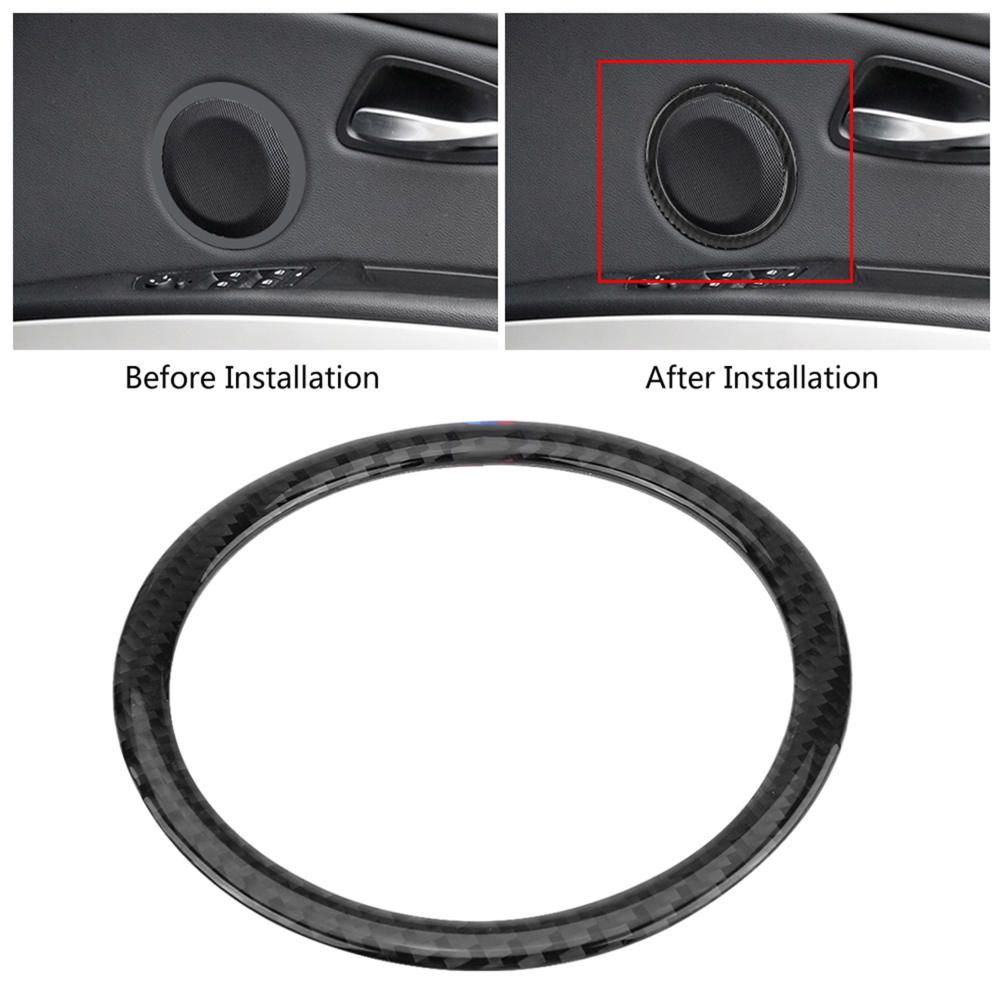 Carbon Fiber Audio Speaker Door Loudspeaker Cover Trim