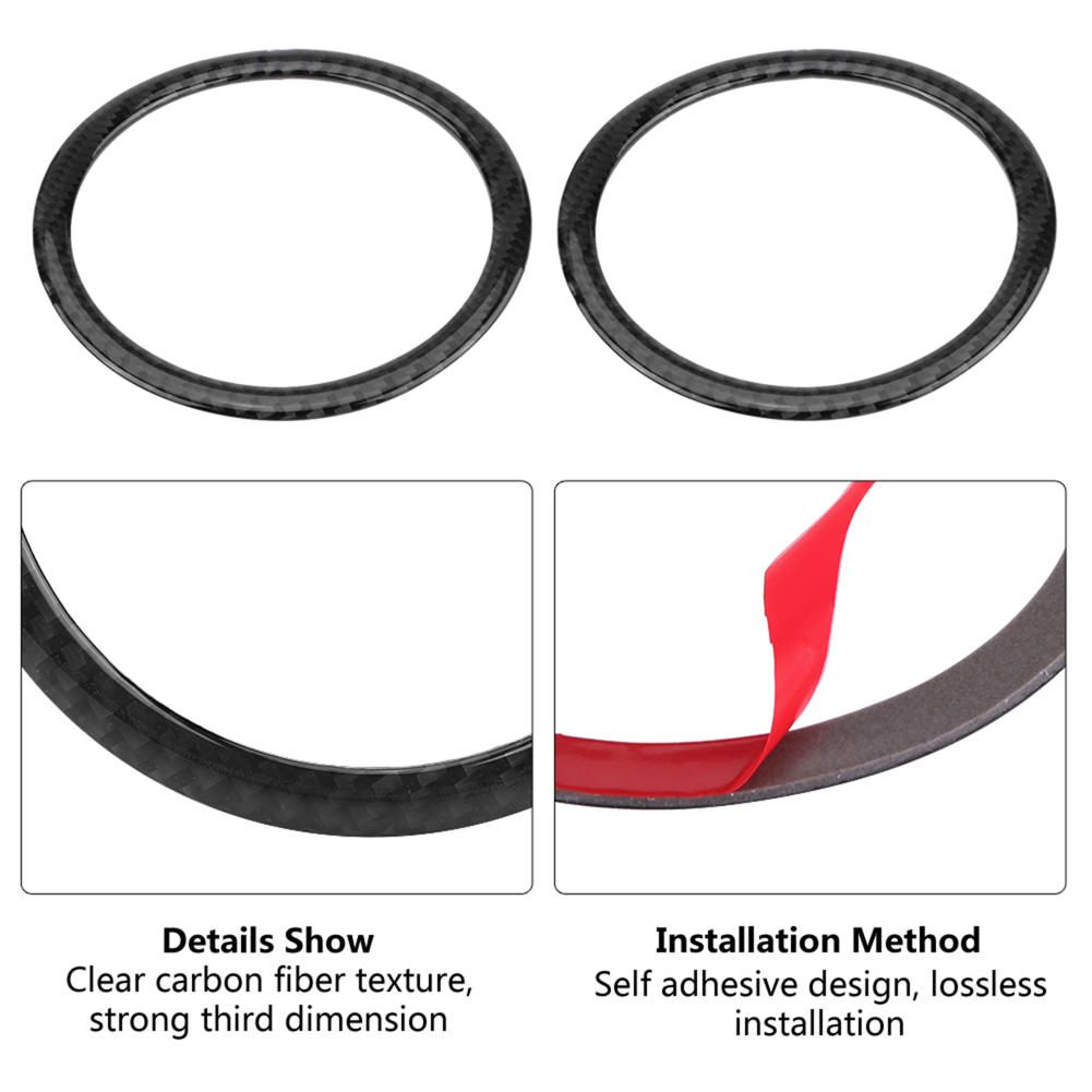 Carbon Fiber Audio Speaker Door Loudspeaker Cover Trim