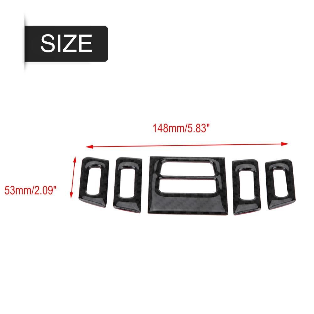 Carbon Fiber Car Interior Air Conditioner Outlet Panel