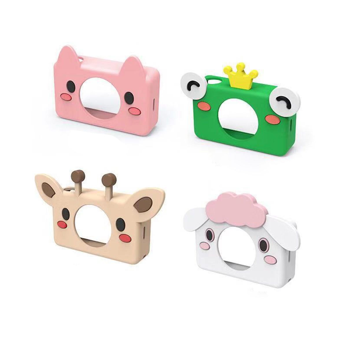 Cute Silicone Cover, Soft Carrying Case, Shockproof Light Brown Deer