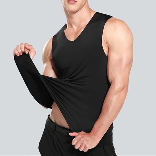 5Pcs Men Tank Tops Underwear Quick Drying Mens Undershirt Shirts Male Bodyshaper Fitness Wrestling Singlets  Big Size-K