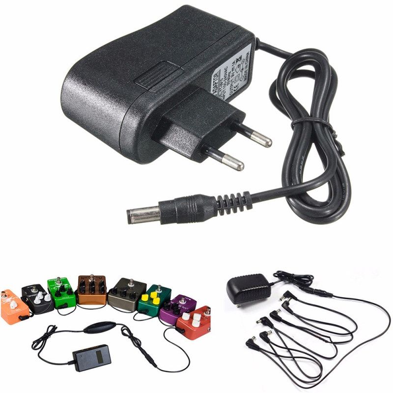 9V 1A Pedal Power Supply Adapter Guitar Effect Charger For-