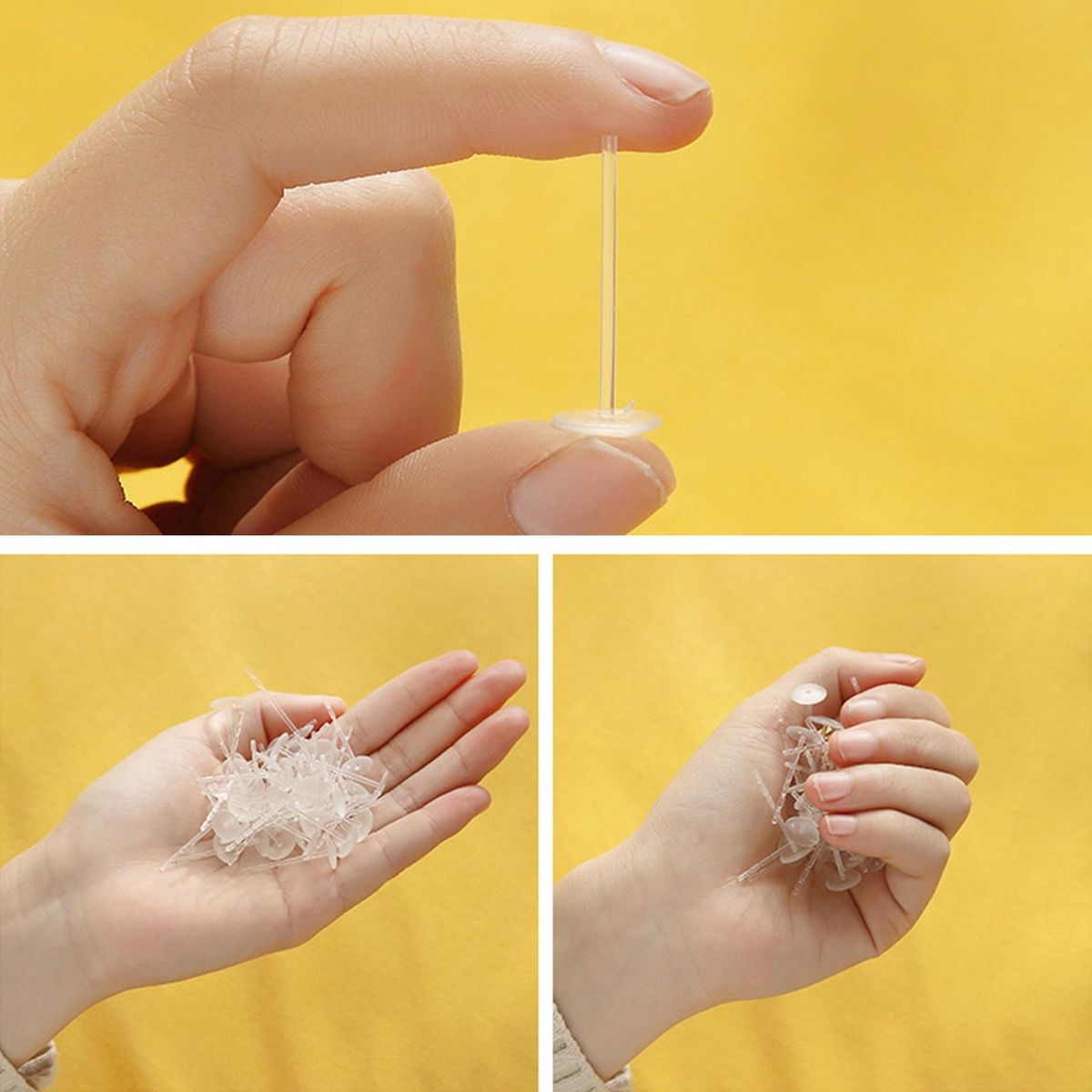 Needle-free Clips for Curtains Securegrip Bed Sheet Fasteners Easy White