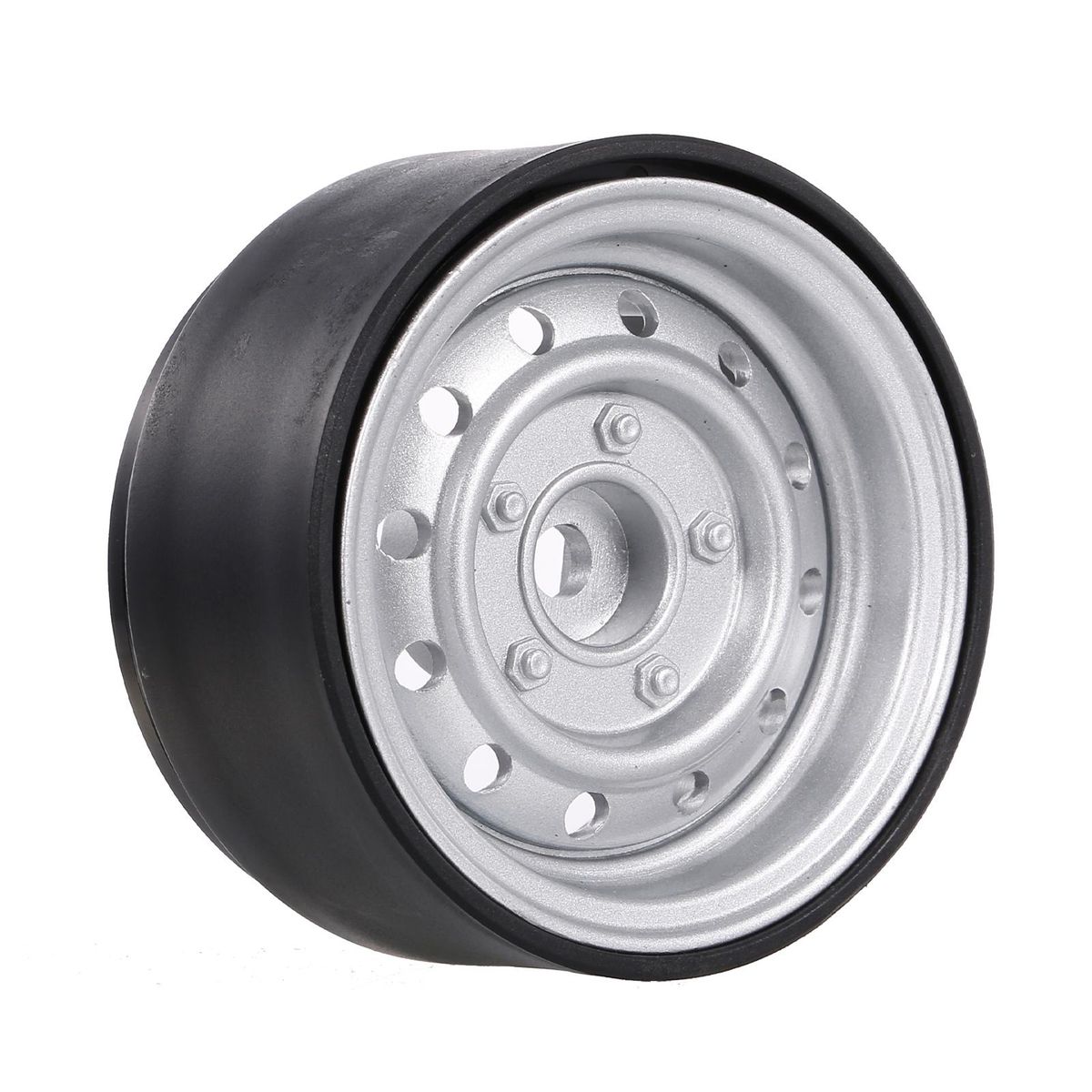 2PCS Metal 1.9 Inch Wheel Hub Rim Beadlock for 1/10 RC Crawler Car Compatible with TRX4 SCX10 RC4WD Hsp Redcat Traxxas Tamiya Hpi AXIAL DIY Replacement
