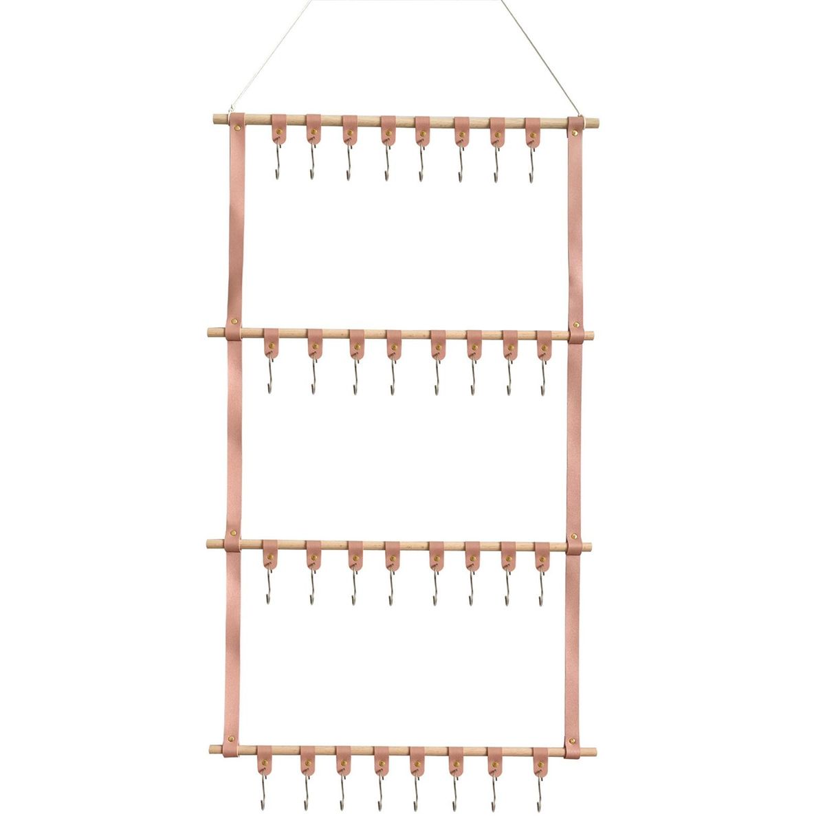 Headband Holder Hair Accessories Organizer Wall-mounted Headband Light Pink