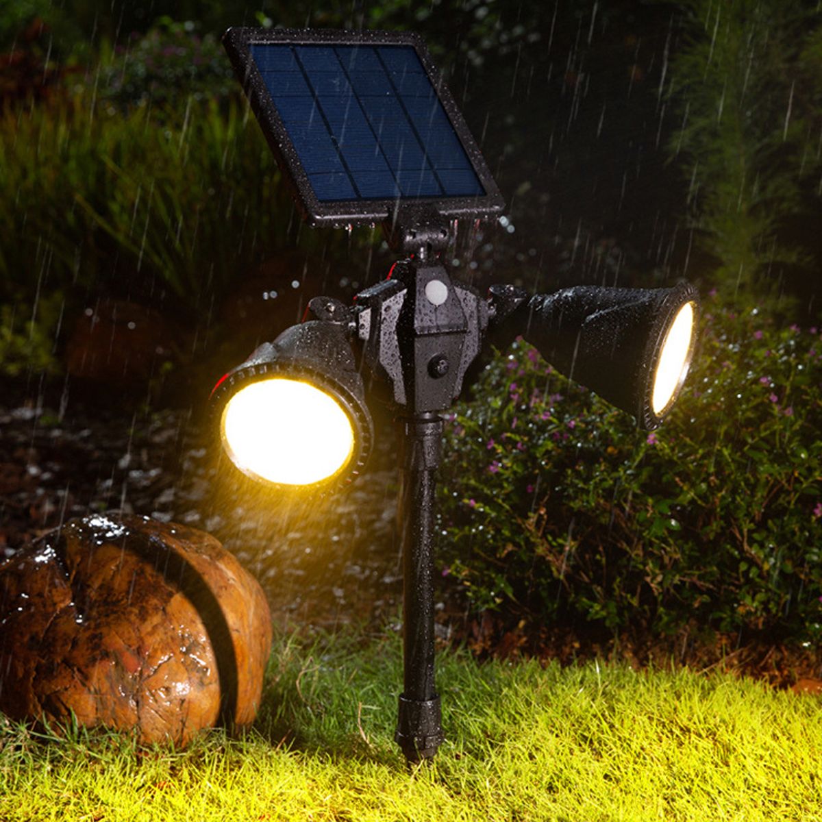 Solar Powered Lawn Lamp Wall Light Outdoor Garden Lamp PIR