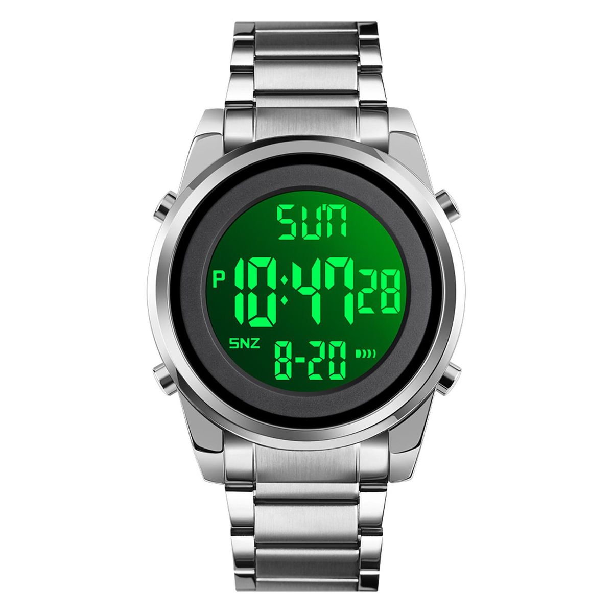 SKMEI Men Digital Business Watch Dual Time Mode Date Week Alarm Clock Backlight 3ATM Waterproof Male Fashion Watches Wristband for Daily Life Work Men's Gifts