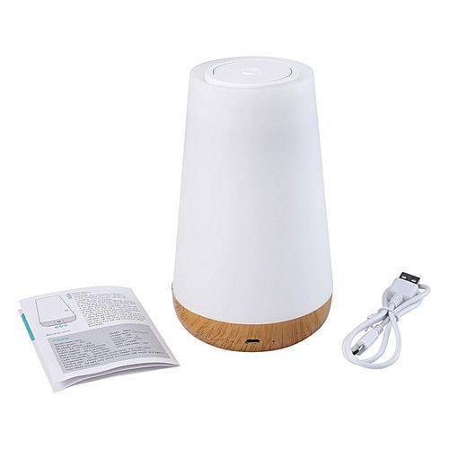 Portable Smart Touch Control Night Light With Bluetooth Speaker, Colorful LED Desk Lamp Bedside Lamp Reading Lamp Warm White HT-S
