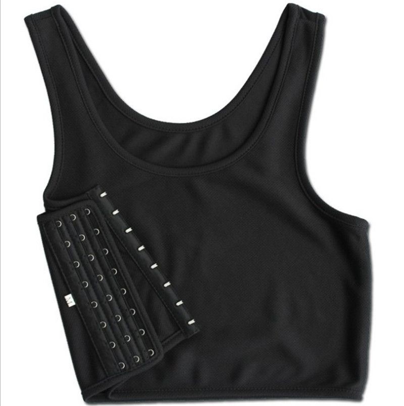 Ropa Interior Para Lesbianas, Camiseta Transpirable Con Hebilla Lateral, Carpeta De Pecho Corta, Sujetador, Chaleco, Ropa Interior Deportiva, Tops Comodos De Verano