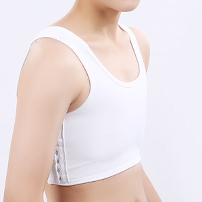 Ropa Interior Para Lesbianas, Camiseta Transpirable Con Hebilla Lateral, Carpeta De Pecho Corta, Sujetador, Chaleco, Ropa Interior Deportiva, Tops Comodos De Verano