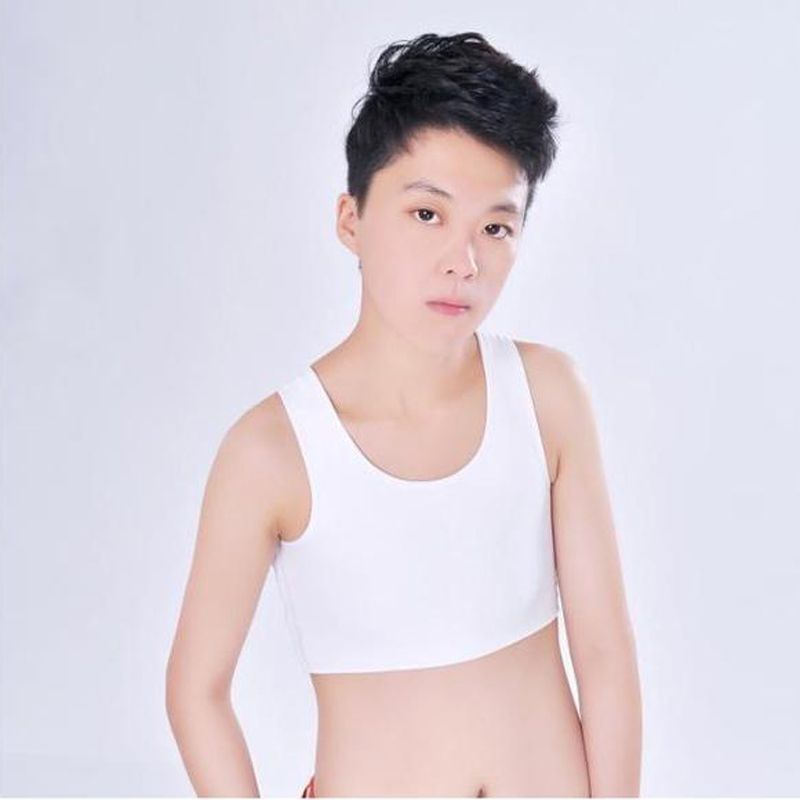Ropa Interior Para Lesbianas, Camiseta Transpirable Con Hebilla Lateral, Carpeta De Pecho Corta, Sujetador, Chaleco, Ropa Interior Deportiva, Tops Comodos De Verano