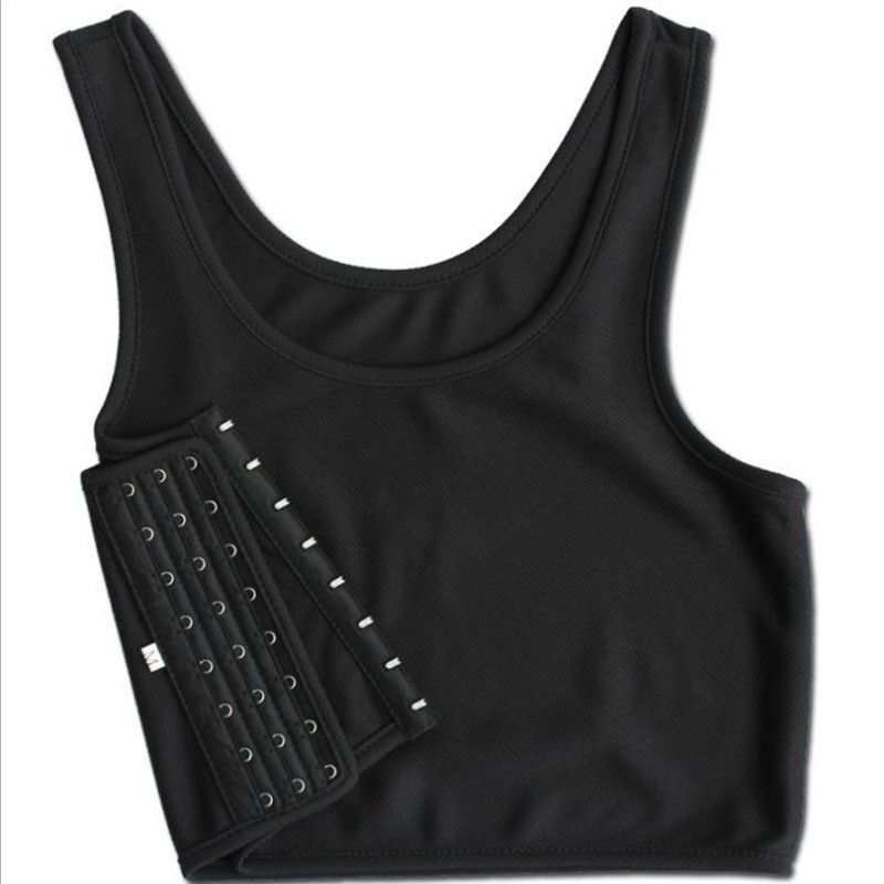 Ropa Interior Para Lesbianas, Camiseta Transpirable Con Hebilla Lateral, Carpeta De Pecho Corta, Sujetador, Chaleco, Ropa Interior Deportiva, Tops Comodos De Verano