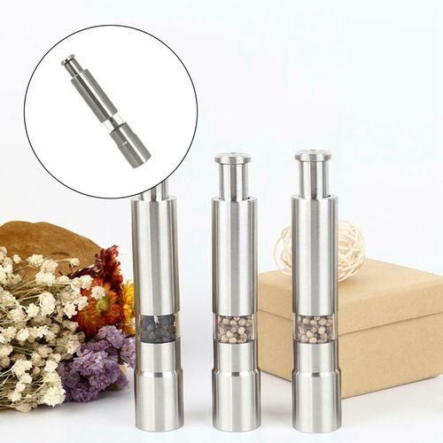 Salt And Pepper Grinder Stainless Steel Push