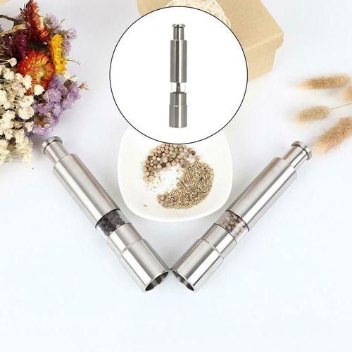 Salt And Pepper Grinder Stainless Steel Push