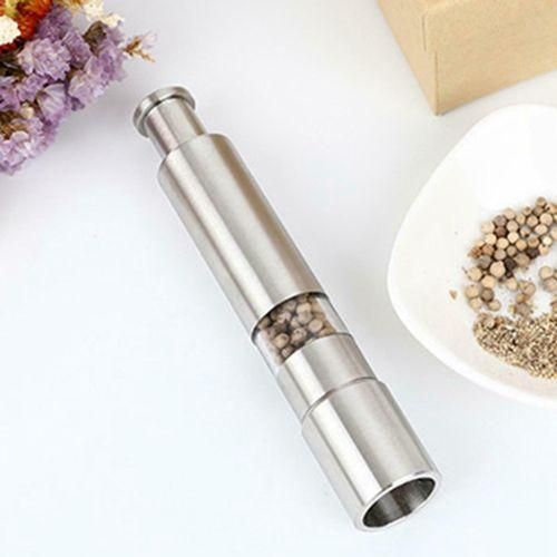 Salt And Pepper Grinder Stainless Steel Push