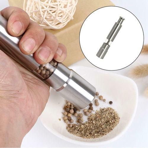Salt And Pepper Grinder Stainless Steel Push