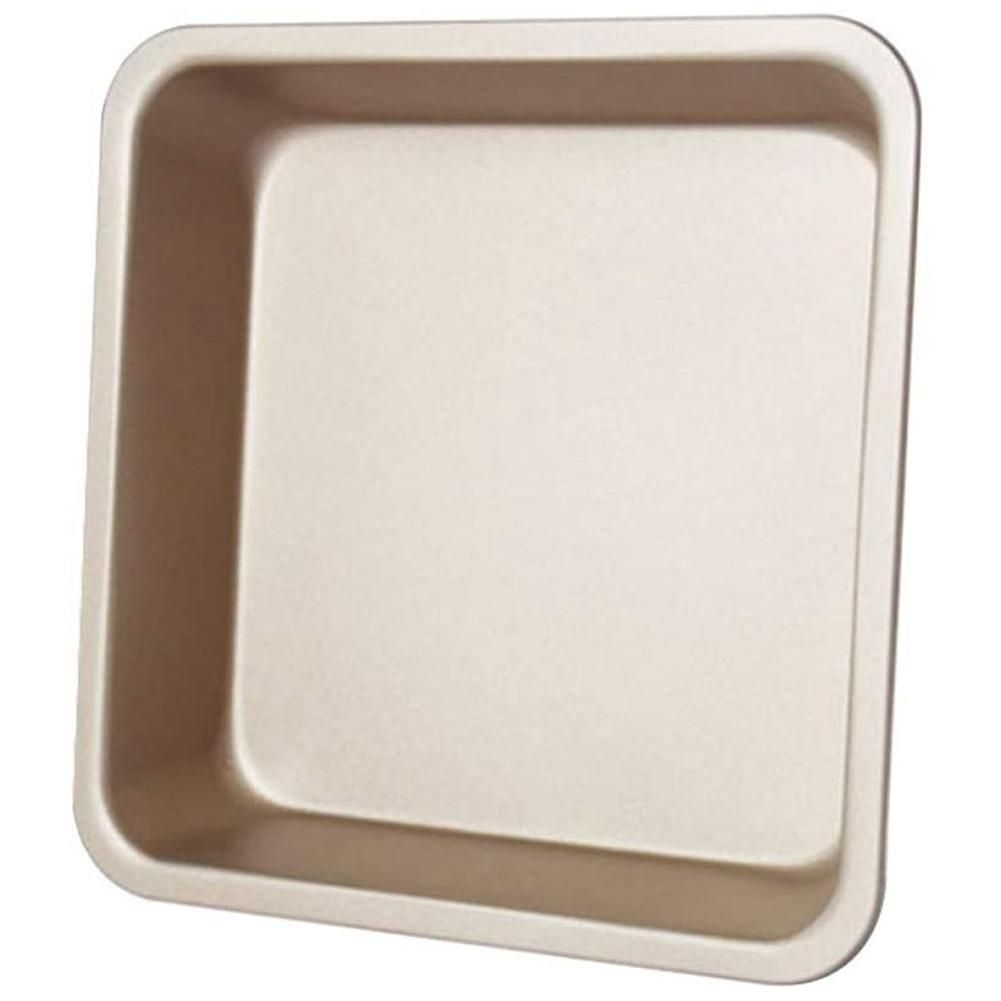 8 Inch Square Cake Pan, Nonstick Bakeware Carbon Steel Toast Mold Baking Tray for Cakes, Bread, Pizza