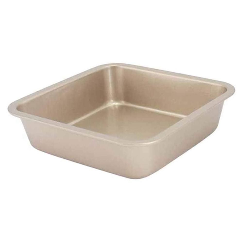 8 Inch Square Cake Pan, Nonstick Bakeware Carbon Steel Toast Mold Baking Tray for Cakes, Bread, Pizza