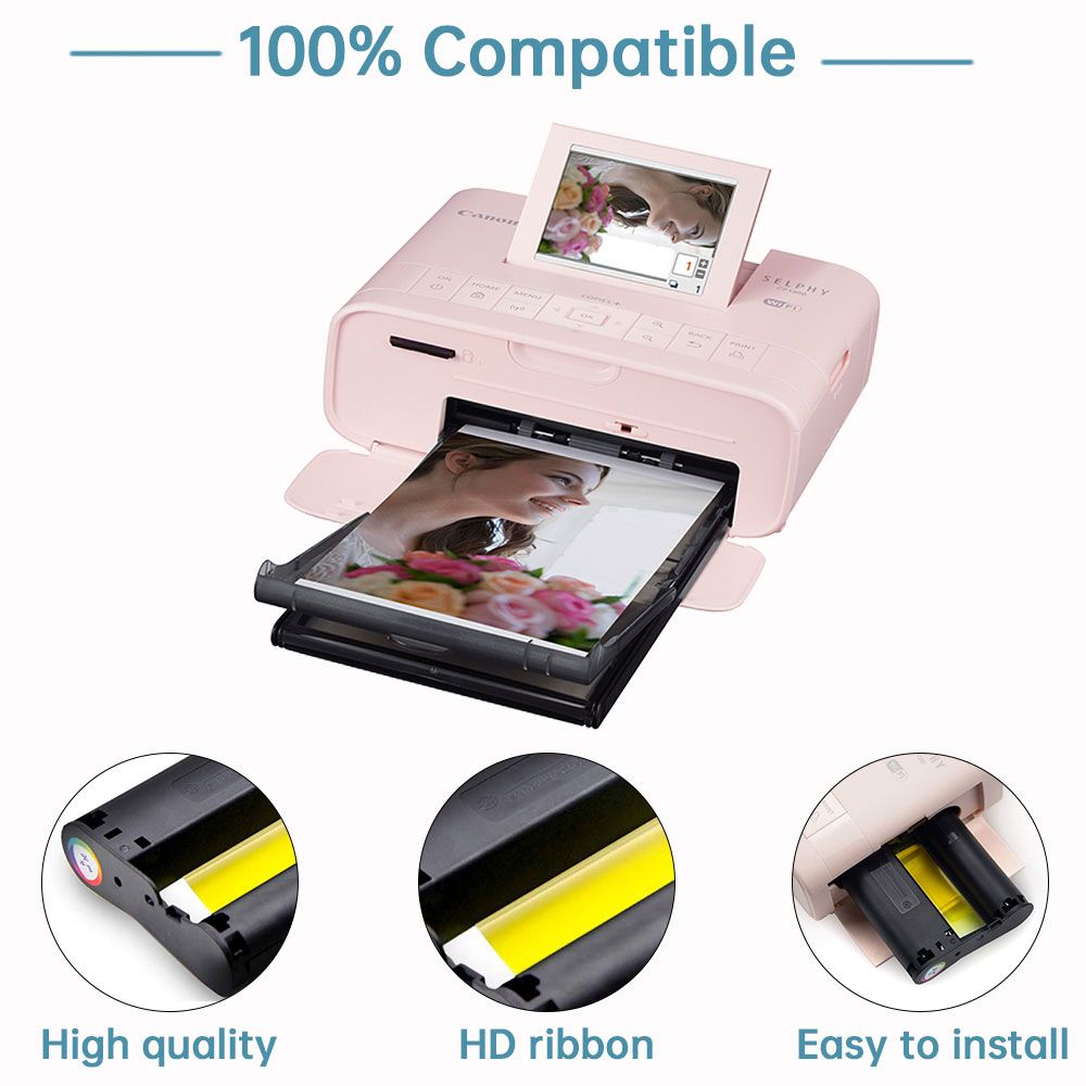 Absonic Cp1300 For Canon Selphy Ink Paper Set 1 In