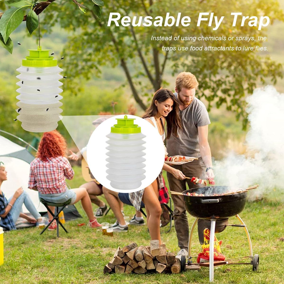 2Pcs Fly Killers Outdoor Use Insect Traps