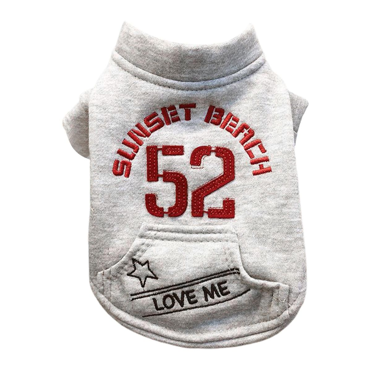 Dog Clothes Teddy Cardigan Pet Winter Clothes Grey