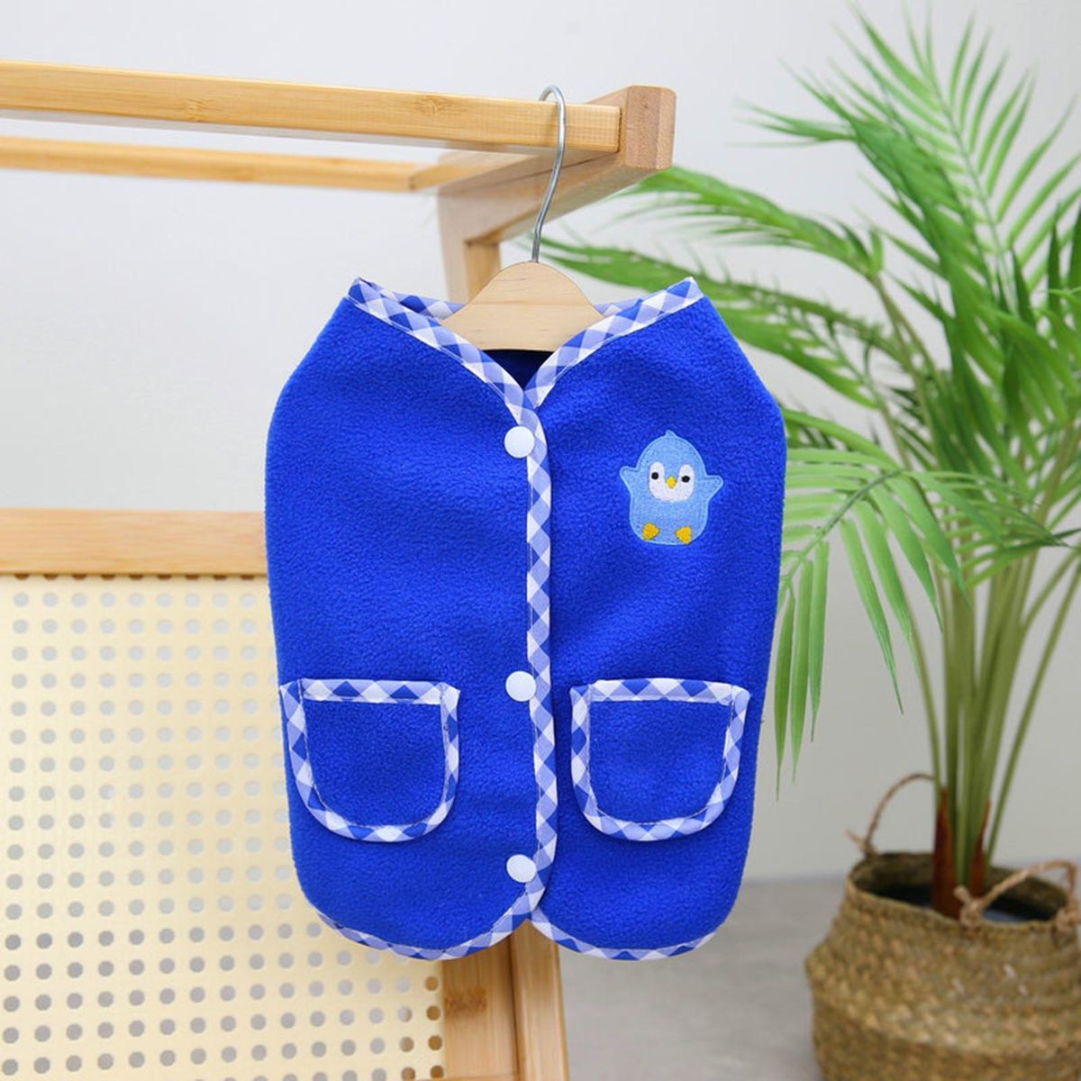 Winter Dog Coat Pet Warm Vest Coat Puppy Winter Clothes Dark Blue
