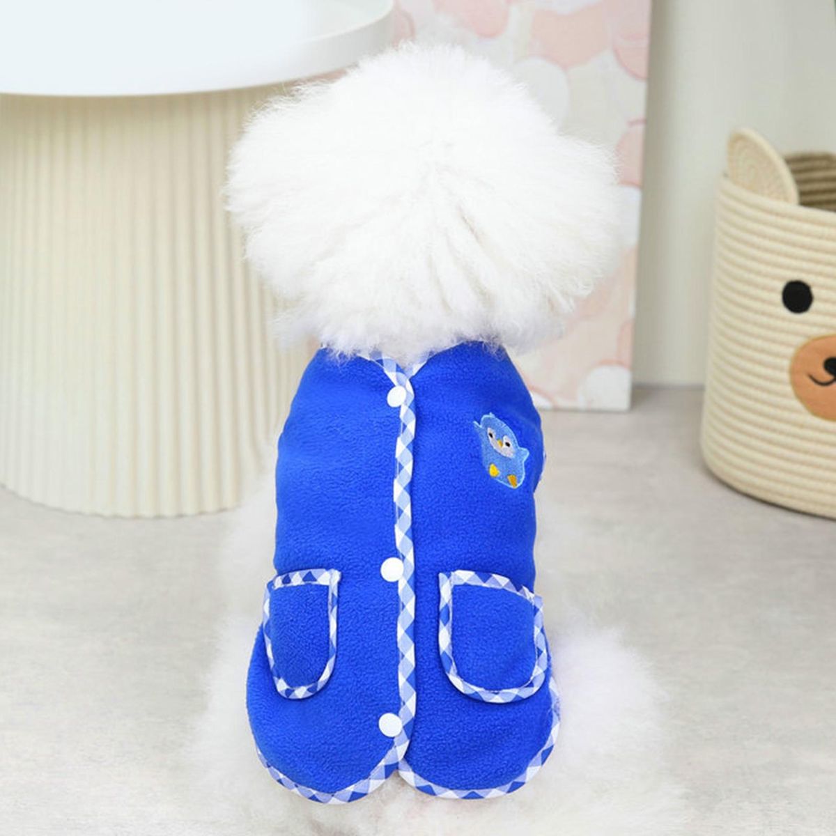 Winter Dog Coat Pet Warm Vest Coat Puppy Winter Clothes Dark Blue