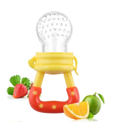 Baby Fruit Food Pacifier - Dummy Nipple Teether - Yellow