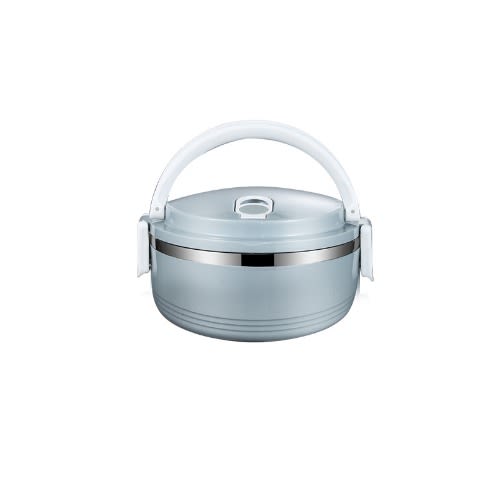 1 Layer Stainless Thermal Lunch Box- Blue