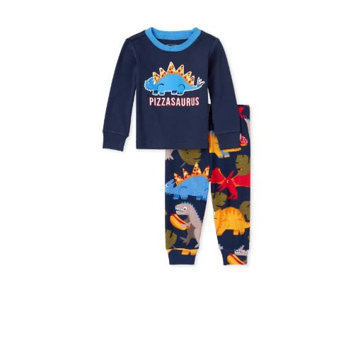 Boys Pizzasarus Longsleeve Cotton Snug Fit Pyjamas Sleepwear