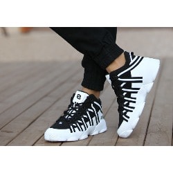 Sports Sneakers - Black & White