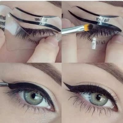 Eyeliner Stencil - 20 Pcs - Black