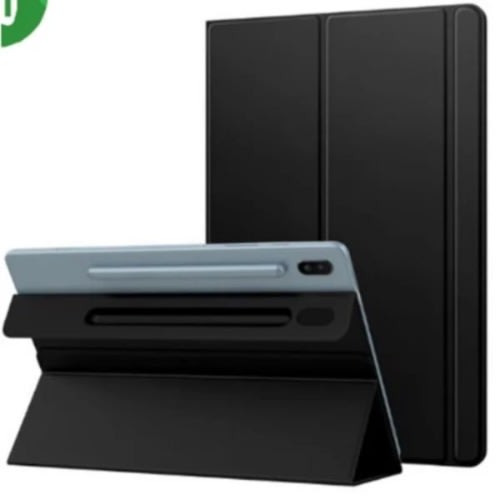 Book Cover Leather Case For Samsung Galaxy Tab S6 - Black