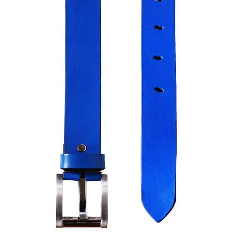 Men's Leather Belt - Blue