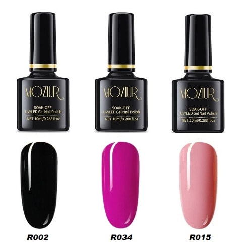 Mz-40 Uv Gel Nail Polish Set- 10ml x3