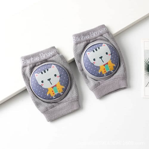 Baby Knee Pad Protector And Warmer - Grey