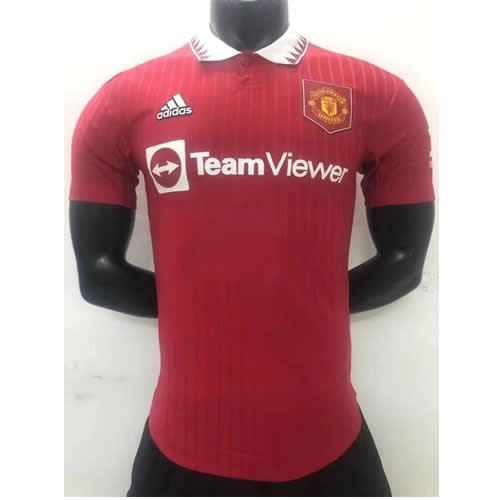 Men's Official Manchester United Home Jersey Players Version