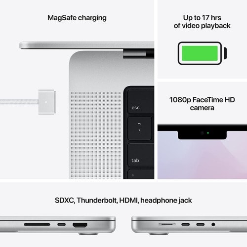 MacBook Pro (2021 Model) - 14" M1 Pro Chip - 16GB RAM - 512GB SSD - Silver