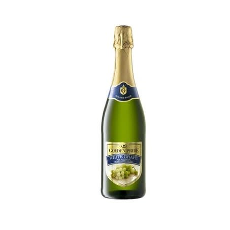 Golden Pride Non - Alcoholic Sparkling Drink White Grape Wine-  75cl X6 Bottles