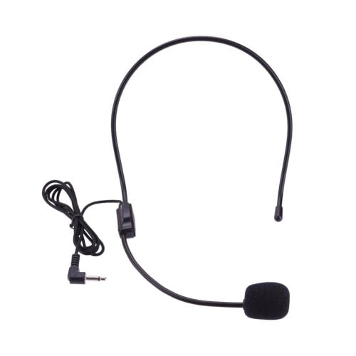 3.5mm Head-mounted Wired Microphone Condenser MIC For Voice Amplifier Speaker