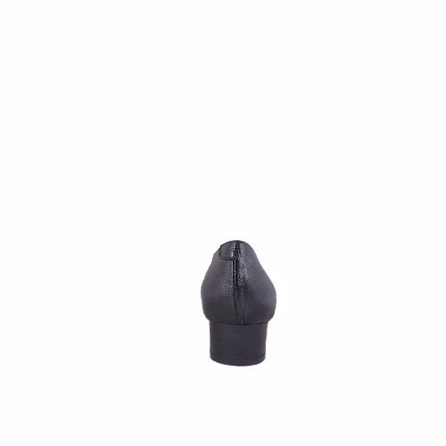 Ladies Pump With Cover Button -Black