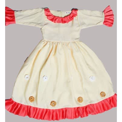 Nyla Exclusive Yellow Crepe Dress