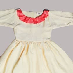 Nyla Exclusive Yellow Crepe Dress