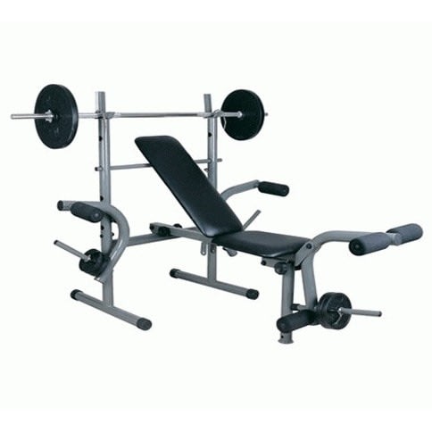 Weight Lifting Bench With 50kg Weight & Bar Set
