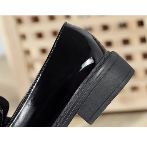 Patent Leather Female Office Comfortable Black Shoe