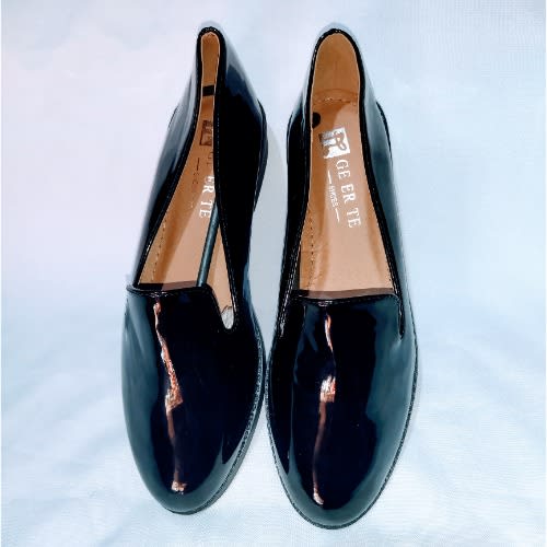 Patent Leather Female Office Comfortable Black Shoe
