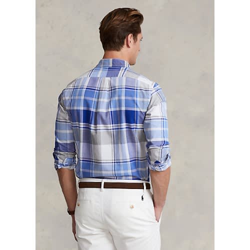 Classic Fit Plaid Oxford Shirt